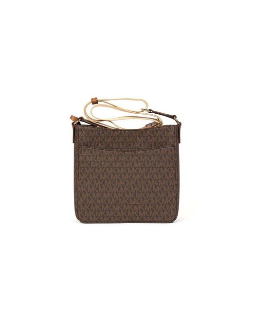 Michael Kors Brown Crossbody Bag 89.Coated Canvas Crossbody-Bags
