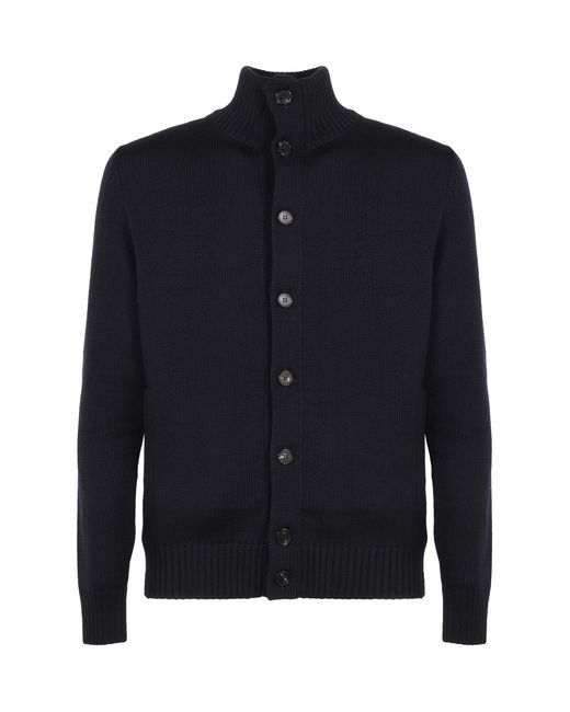 Slowear Blue Cardigan Virgin Wool Cardigans for men