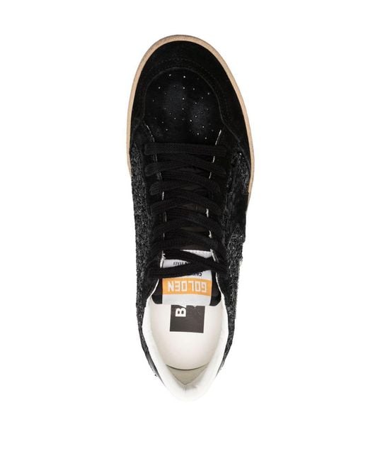 Golden Goose Deluxe Brand Black Ball Star All Star Glitter Leather-blend Trainers