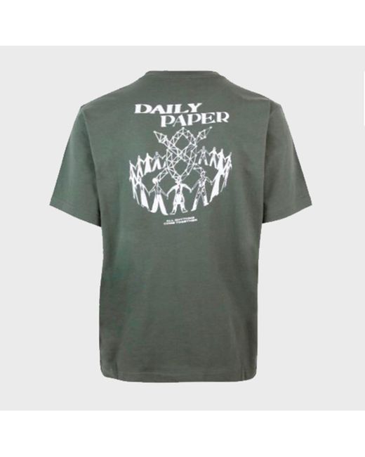 Daily Paper Green Cotton T-Shirt for men