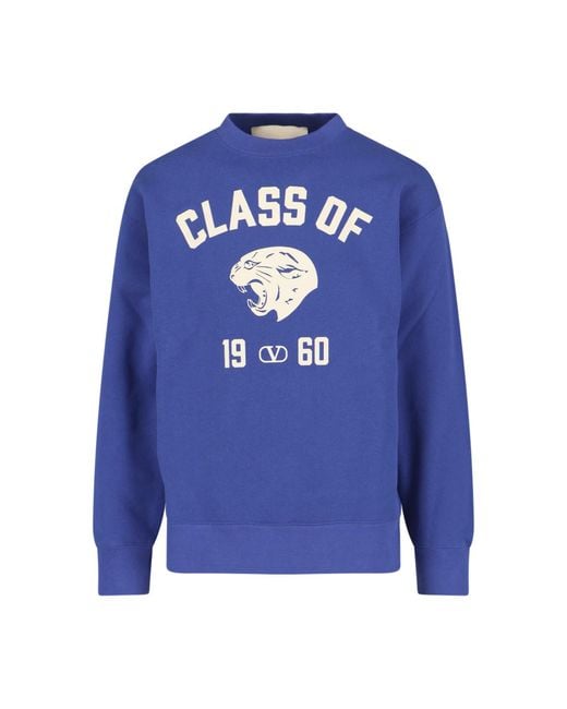 Valentino Blue Sweaters Cotton for men