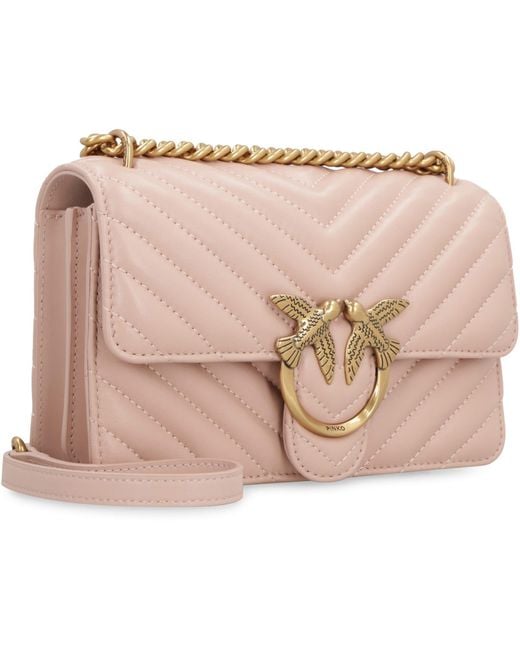 Pinko Pink Love Bag One Leather Mini