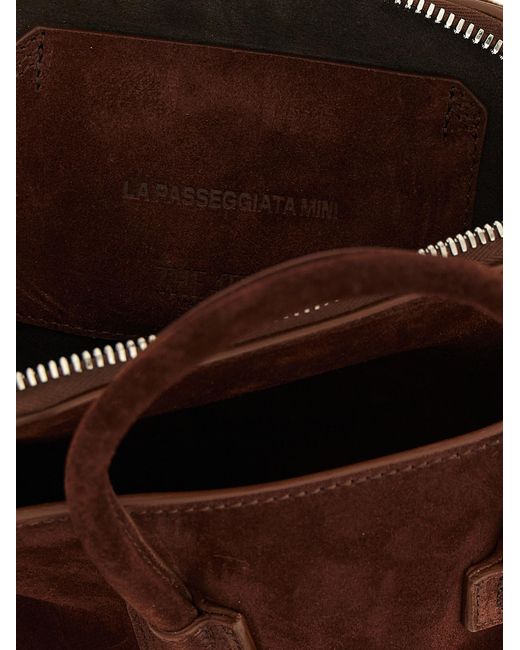 The Attico Brown Bovine Leather Handbag Bag