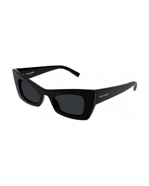 Saint Laurent Black Sunglasses Cat Eye Full Rim, Frame And Lens Sl702001