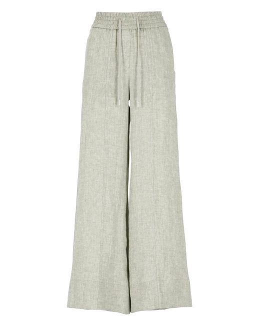 Peserico Gray Trousers Green