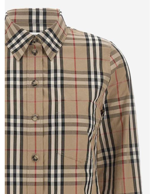 Burberry Multicolor Shirt Checked Cotton