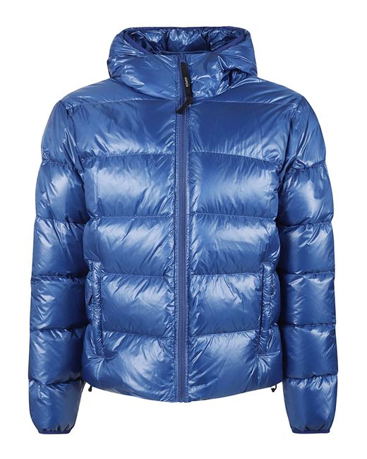 Aspesi Blue Classic Zip Padded Jacket for men