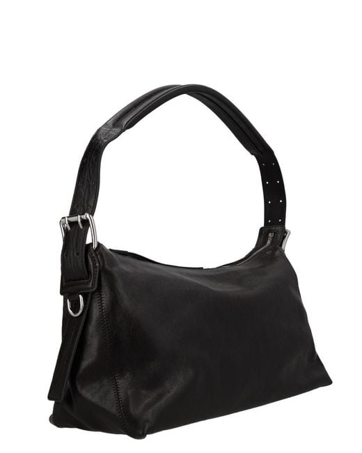 Lemaire Black Shoulder Bag Belted Baguette