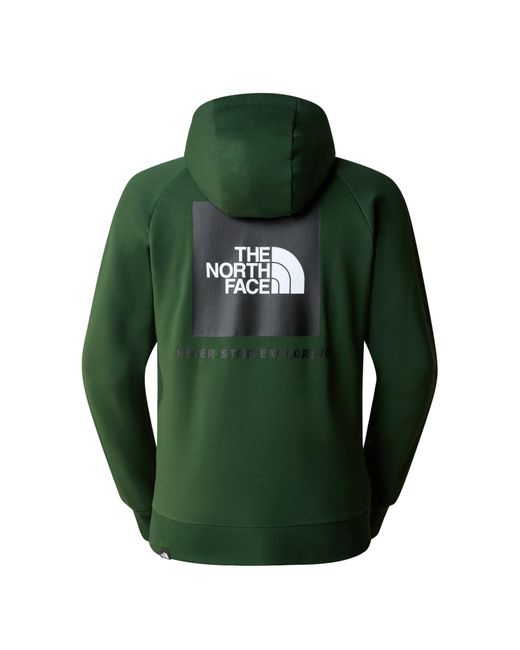 The North Face Green M Raglan Redbox Hoodie for men