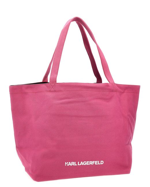 Karl Lagerfeld Pink K/ikonic 2.0 Tote Bag