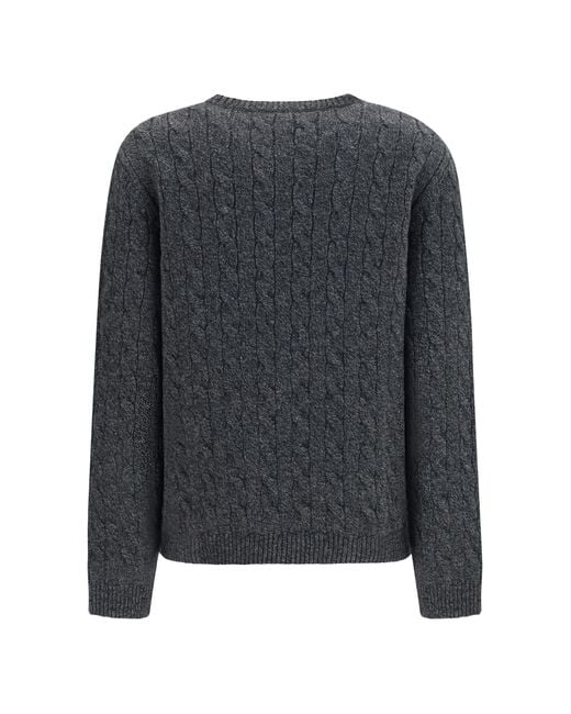 Valentino Black Sweater Virgin Wool Merino (Ovis Aries)
