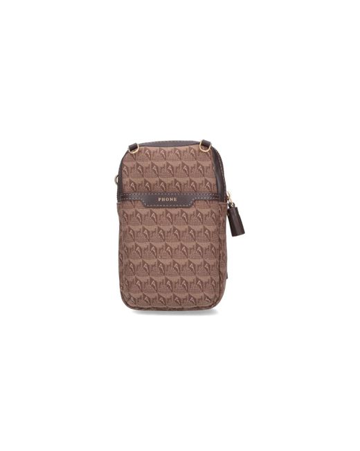 Anya Hindmarch Brown Logo Essentials Shoulder Bag