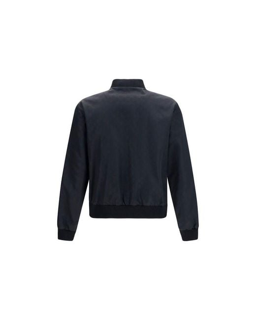 Gucci Blue Polyamide Bomber Clothing for men
