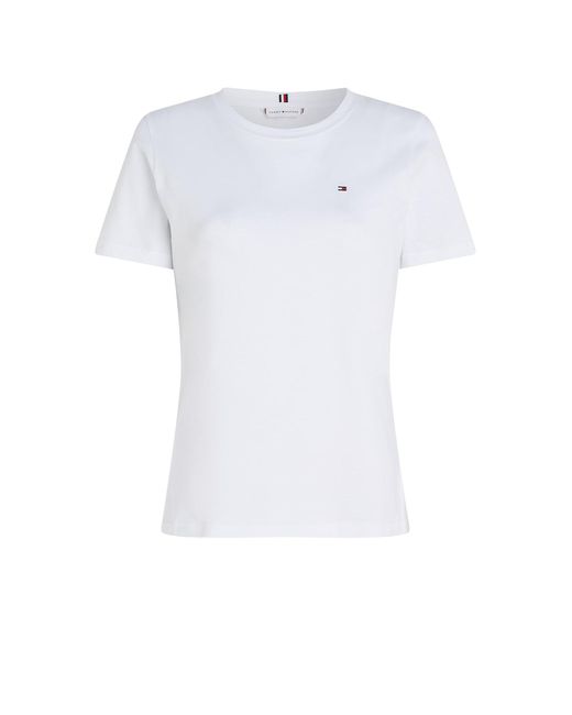 Tommy Hilfiger White T-Shirt With Mini Logo