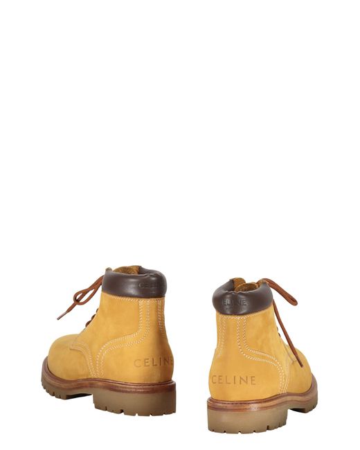 Céline Brown Leather Ankle Boots