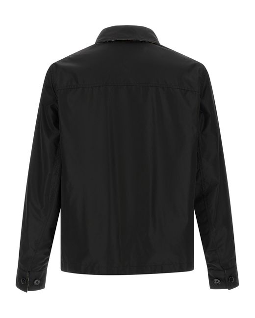 Burberry Black Shirt Collar Jacket for men