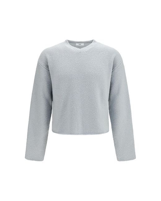 Rier Gray Wool Sweater Lamb Ovis Aries