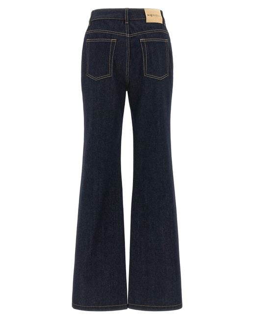 McQueen Blue Straight Leg Jeans