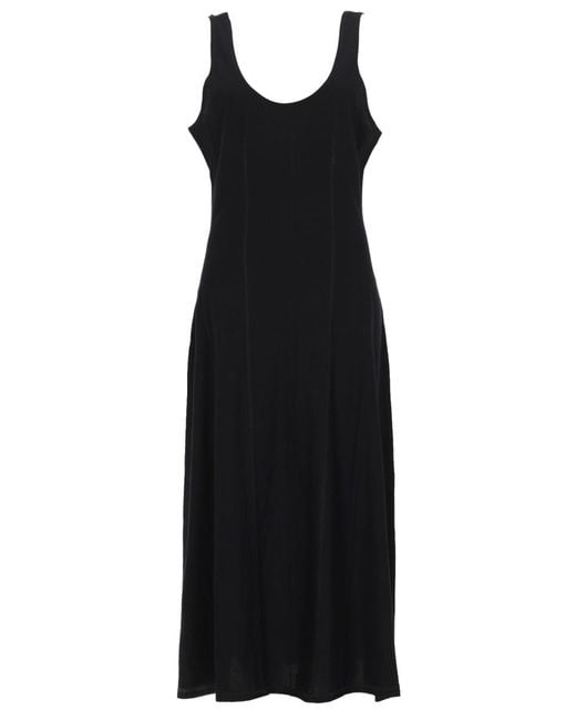 Our Legacy Black Midi Dress Blade Cotton