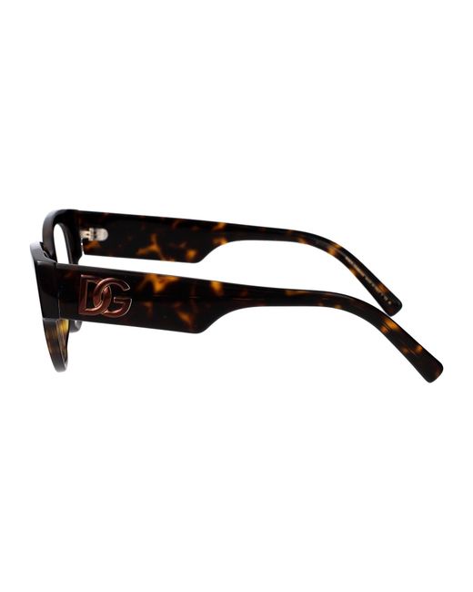 Dolce & Gabbana Brown Dolce & Gabbana Havana Acetate Optical Glasses