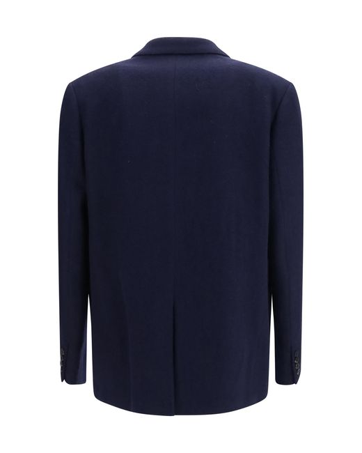 Dries Van Noten Blue Wool Blazer Bosier (Ovis Aries) Jacket for men