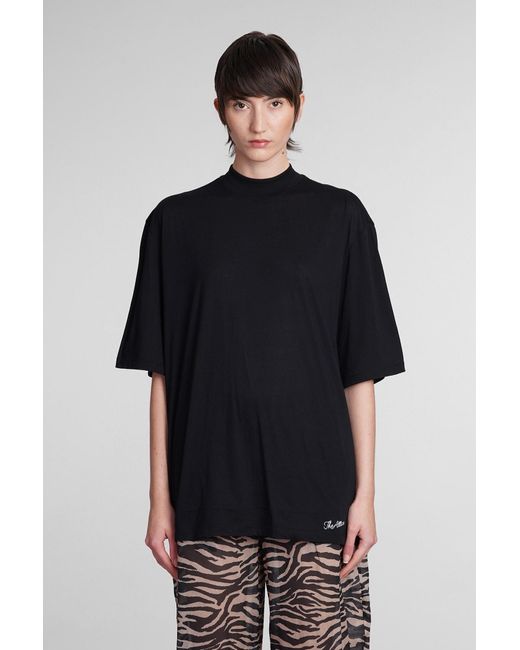 The Attico Black Oversized T-Shirt From The Join Us