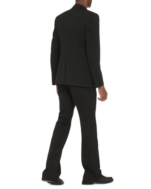 Dolce & Gabbana Black Jacket Single-Breasted Virgin Wool Suit & Dinner for men