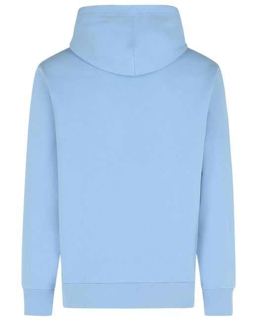 Ralph Lauren Blue Big Pony Loopback Fleece Hoodie for men