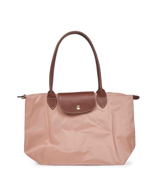 Longchamp Pink Shoulder Bag Le Pliage Original M Polyamide