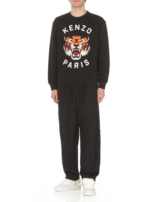 KENZO Black Lucky Tiger Sweatshirt for men