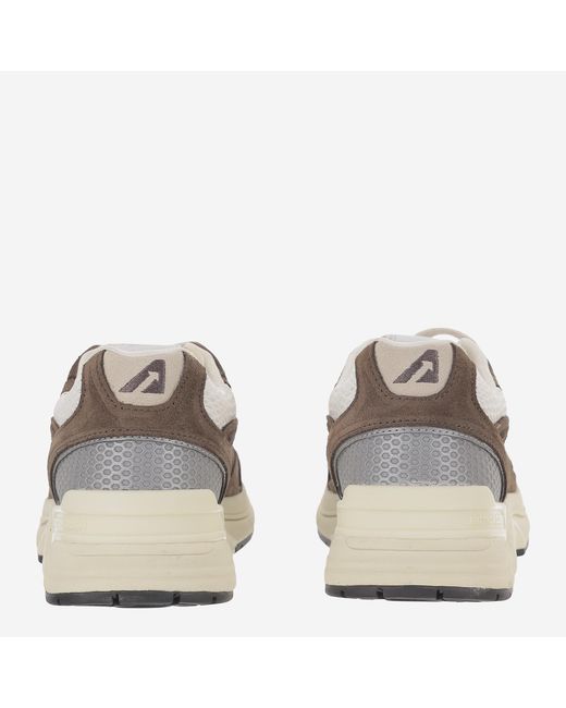 Autry Brown Sneakers Hyperway Suede Trainers for men