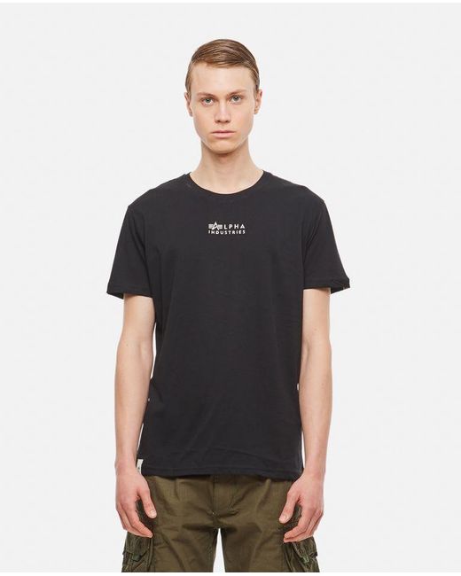 Alpha Industries Cotton T-shirt in Black for Men | Lyst | T-Shirts