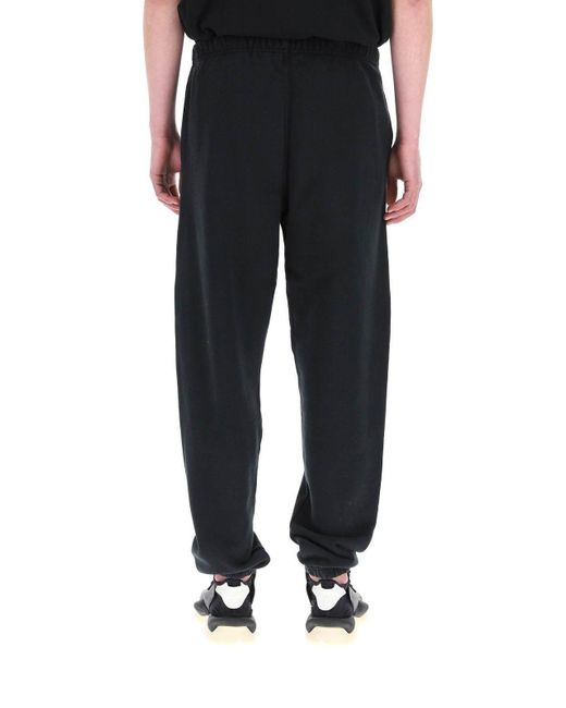 Heron Preston Black Logo Patch Elasticated-Waist Track Pants for men