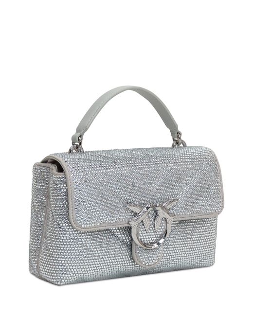 Pinko Gray Love Lady Puff Mini Bag