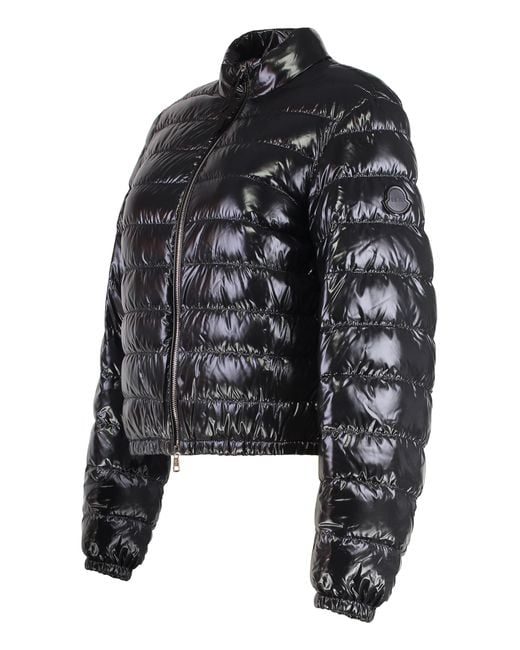 Moncler Black Down Jacket Knut Polyamide Nylon Puffer