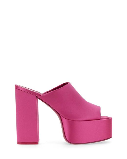 Paris Texas Purple Mule Sasha Leather