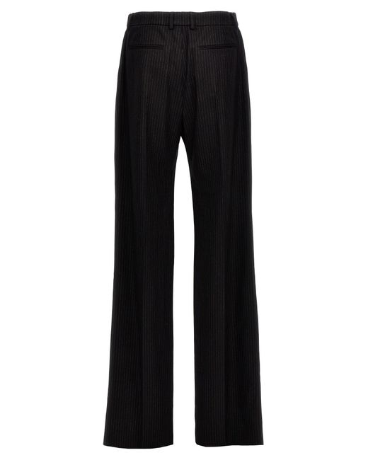Saint Laurent Black Pinstripe Pants for men