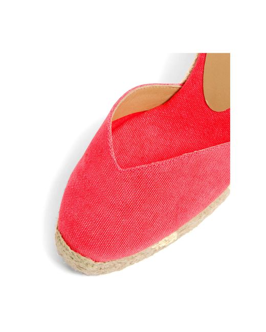 Castaner Pink Chiara Espadrilles With Ankle Laces