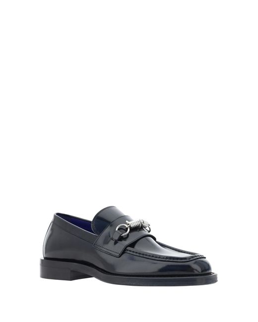 Burberry Blue Barbed-wire Slip-on Loafers for men