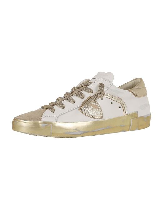 Philippe Model White Prsx Low Calf Leather