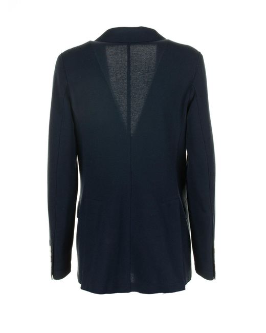 Eleventy Blue Single-Breasted Jacket
