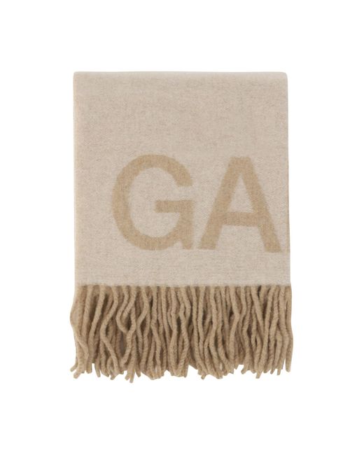 Ganni White Scarf