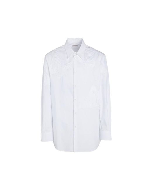 Valentino Garavani White Cotton Shirt for men