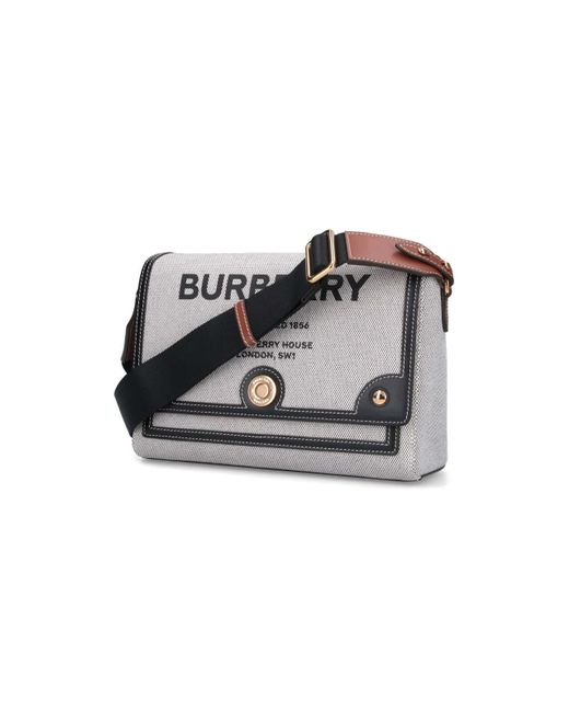 Burberry Gray Horseferry Note Shoulder Bag