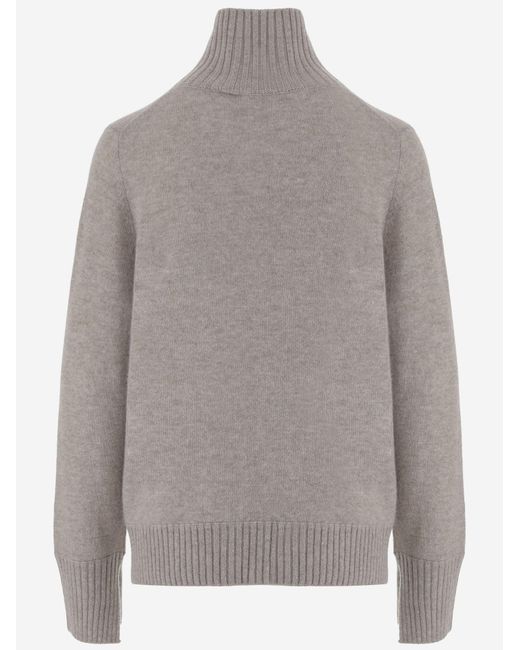 Allude Gray Cashmere Sweater