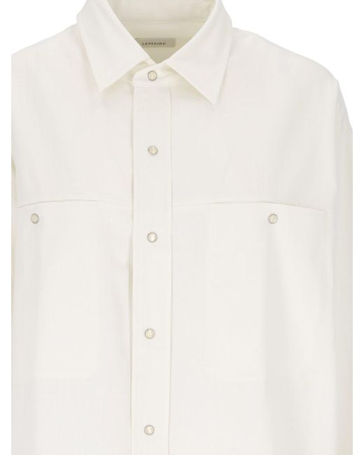 Lemaire White Classic Shirt for men