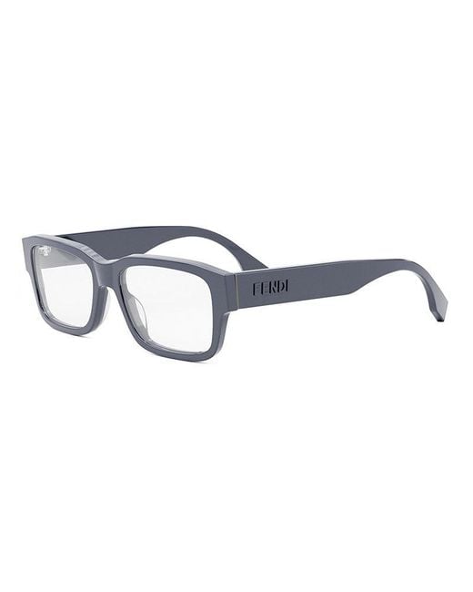 Fendi Brown Eyeglasses Square Full Rim, Frame And Clear Demo Lenses Lens Fe50079I090 for men