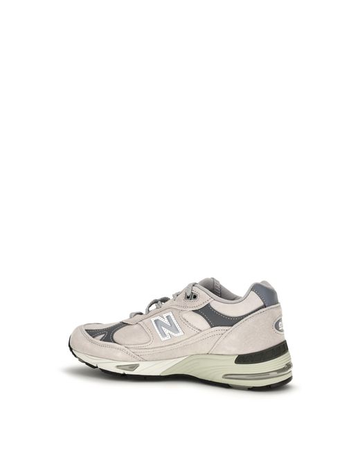 New Balance White Made Uk 991V1 Sneakers Upper: Suede; Sole: Rubber