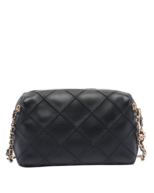 Tory Burch Black Fleming Leather Crossbody Bag