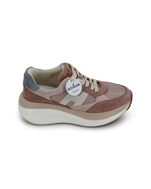 Hogan Gray Flat Shoes